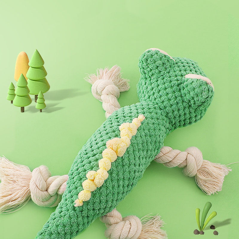 Squeaky Lizard Chewing Plush