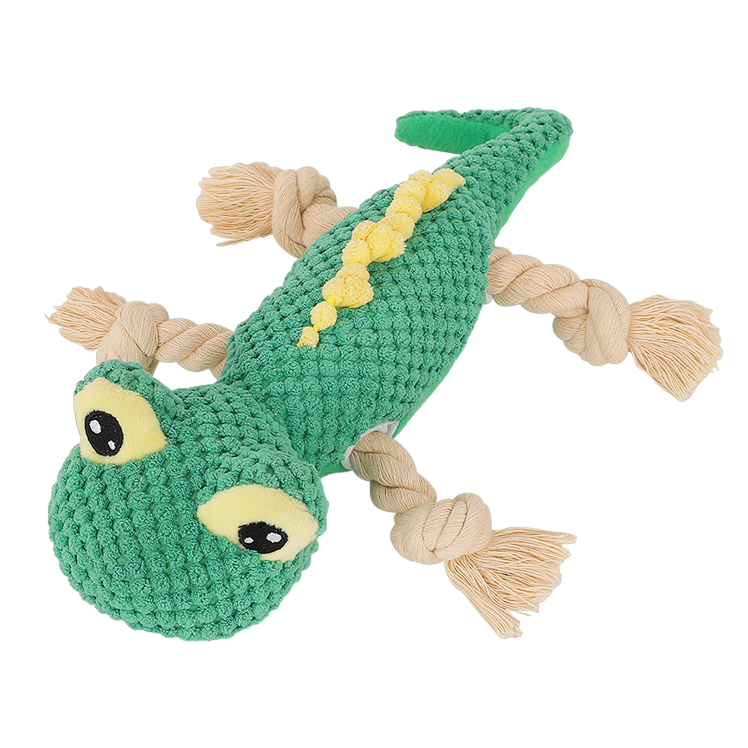 Squeaky Lizard Chewing Plush