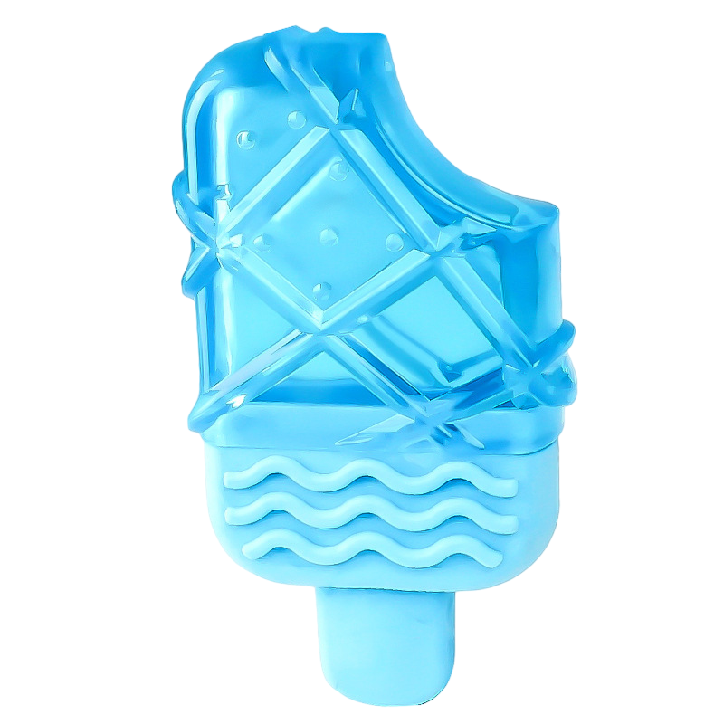 Cooling Dog Toys Fun Summer Ice Cream Cone & Popsicle Look Choose Color &  Shape(Green Popsicle)